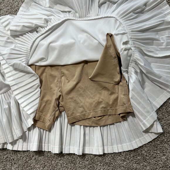 Tail Womens Sz Large White Pleated Tennis Skort With Built-In Shorts - Picture 5 of 6